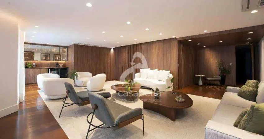 Apartamento com 4 dormitórios à venda, 312 m² por r$ 3.400.000,00 - gonzaga - santos/sp