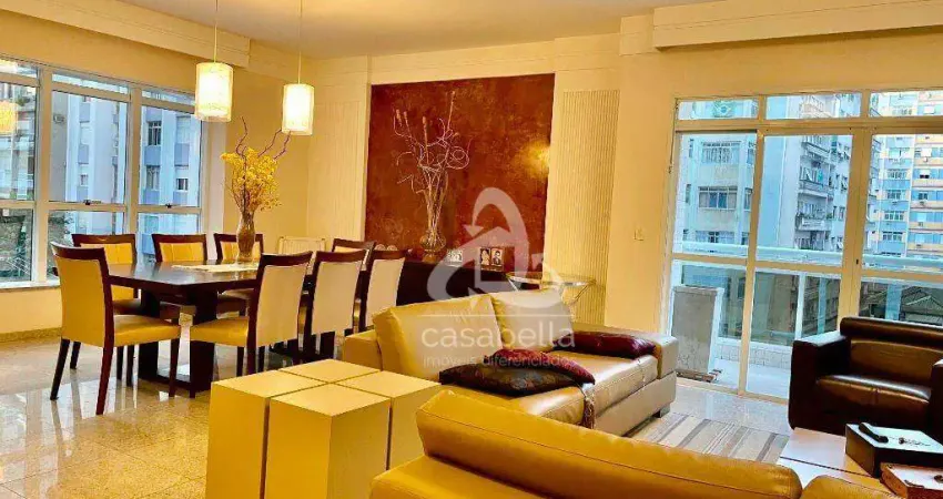 Apartamento com 4 dormitórios para alugar, 214 m² por R$ 15.406,00/mês - Boqueirão - Santos/SP