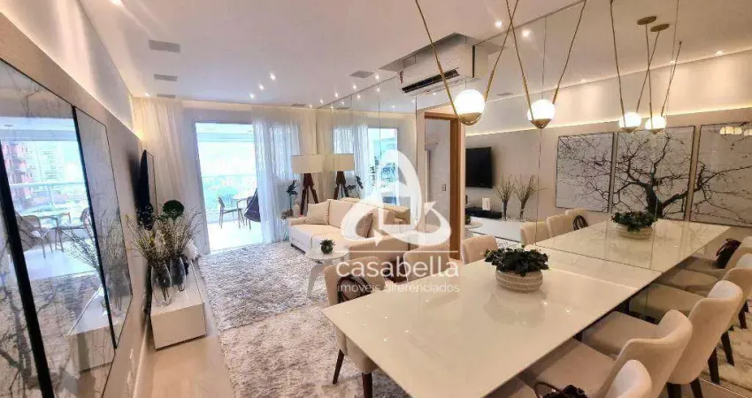 Apartamento com 3 dormitórios à venda, 134 m² por r$ 2.800.000,00 - gonzaga - santos/sp