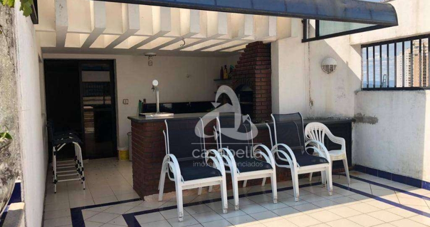 Cobertura com 4 dormitórios à venda, 395 m² por R$ 2.980.000,00 - Ponta da Praia - Santos/SP