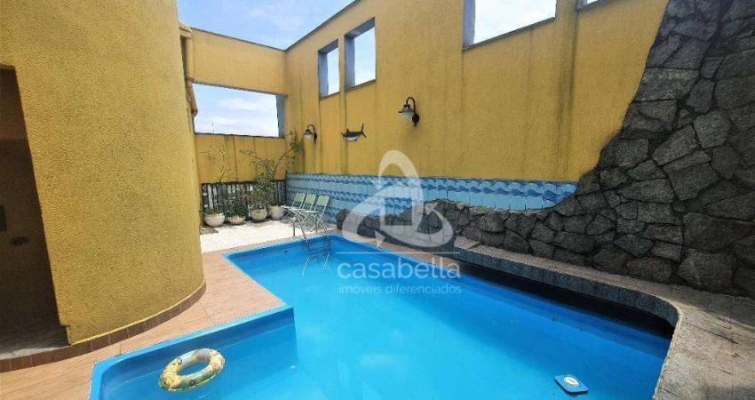 Cobertura com 4 dormitórios à venda, 500 m² por R$ 2.500.000,00 - Ponta da Praia - Santos/SP