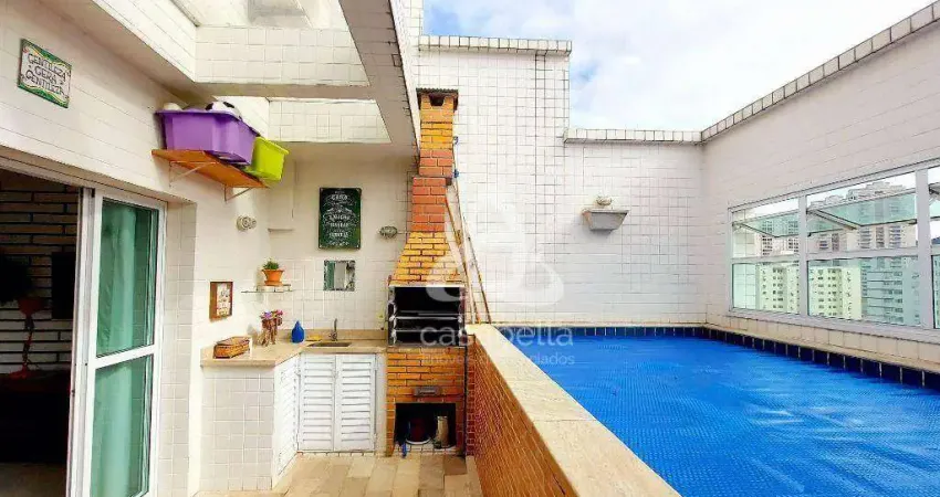 Cobertura com 3 dormitórios à venda, 149 m² por R$ 1.290.000,00 - Marapé - Santos/SP