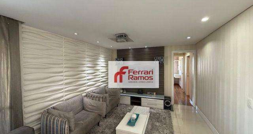 Apartamento com 3 dormitórios para alugar, 134 m² por R$ 7.621,00/mês - Vila Augusta - Guarulhos/SP