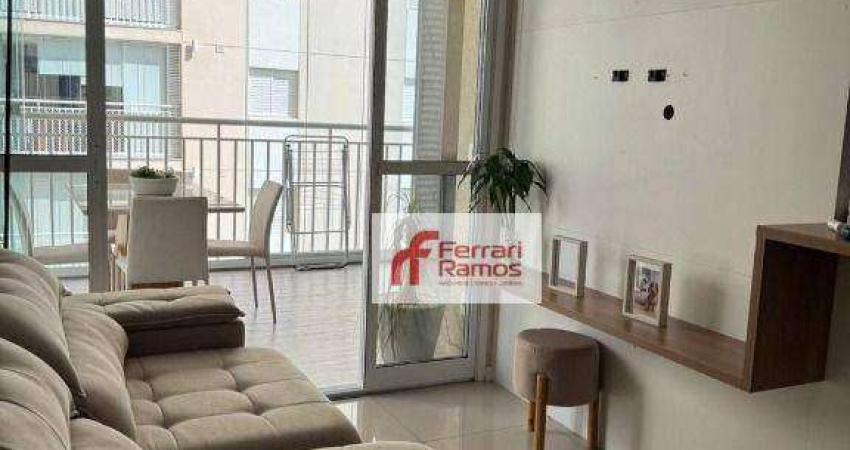Apartamento com 2 dormitórios para alugar, 60 m² por R$ 3.500/mês (pacote) - Macedo - Guarulhos/SP
