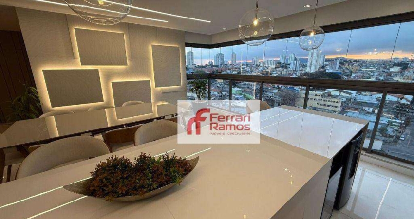 Apartamento com 3 dormitórios, 150 m² - venda por R$ 2.450.000,00 ou aluguel por R$ 15.050,00/mês - Vila Tijuco - Guarulhos/SP
