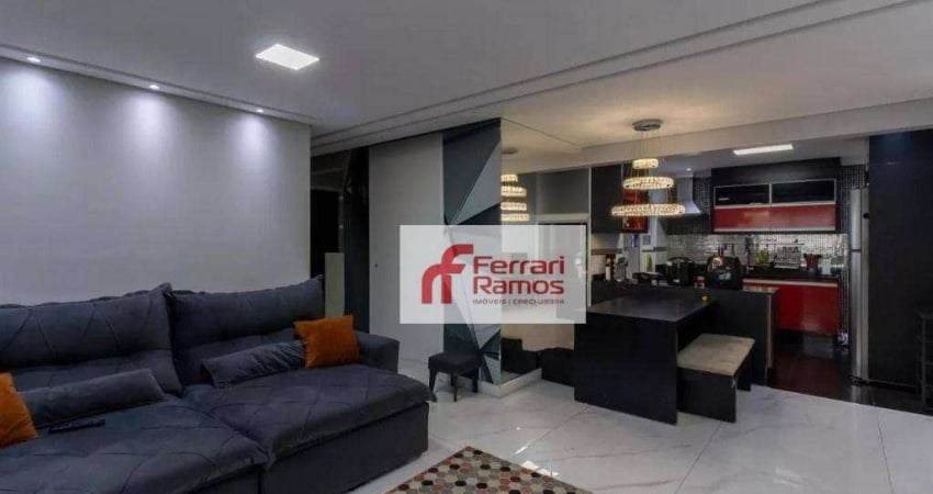Apartamento com 3 dormitórios, 95 m² - venda por R$ 990.000,00 ou aluguel por R$ 5.610,00/mês - Vila Augusta - Guarulhos/SP