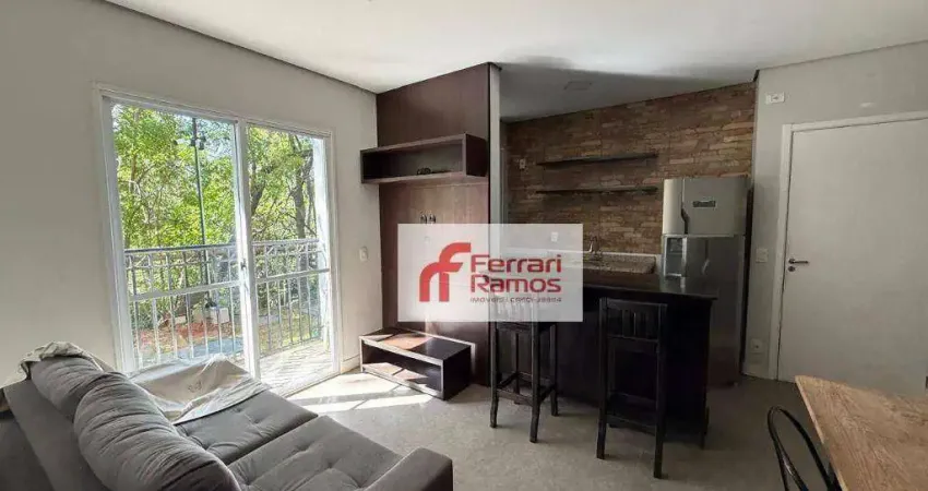 Apartamento com 2 dormitórios para alugar, 50 m² por R$ 2.620/mês - Vila Augusta - Guarulhos/SP