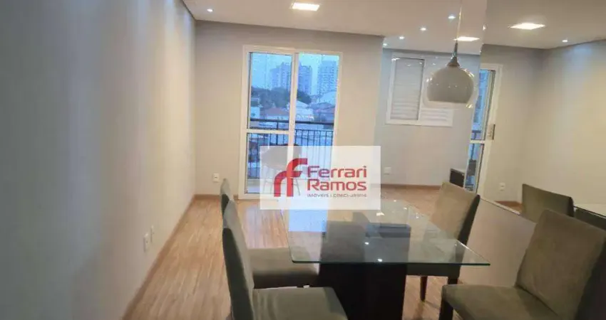 Apartamento com 2 dormitórios para alugar, 62 m² por R$ 3.211/mês - Vila Paulista - Guarulhos/SP