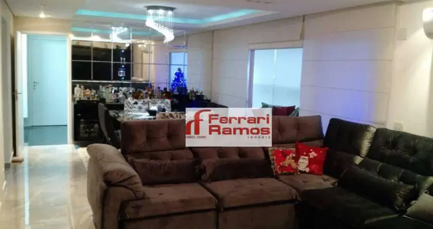 Apartamento com 3 dormitórios à venda, 182 m² por R$ 1.990.000,00 - Tatuapé - São Paulo/SP