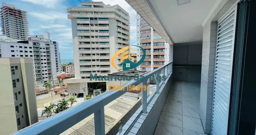 Apartamento em praia grande, bairro vila caiçara, novo e com 2 dormitórios sendo 1 suíte, ampla sacada, residencial com lazer piscina.