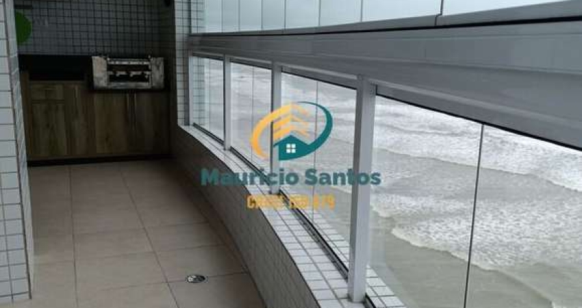 Apartamento em Mongaguá, bairro Centro, 3 dormitórios sendo 1 suíte, 2 vagas, sacada com vista permanente para o mar, Residencial com lazer, piscina!