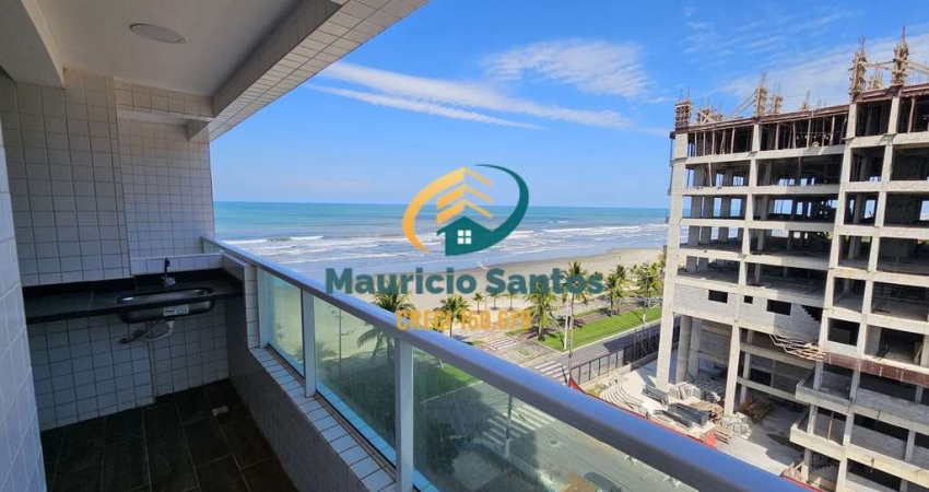 Apartamento em Praia Grande, bairro Balneário Flórida, 2 dormitórios sendo 1 suíte, sacada com vista para o mar, lazer completo, piscinas frente ao mar!