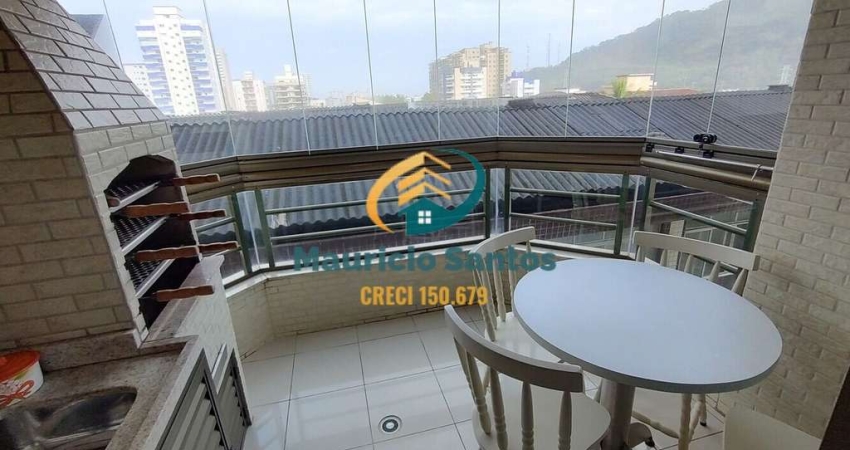 Apartamento em Mongaguá, bairro Jardim Marina, 2 dormitórios sendo 1 suíte, semi mobiliado, Residencial com lazer completo, piscinas aquecidas.