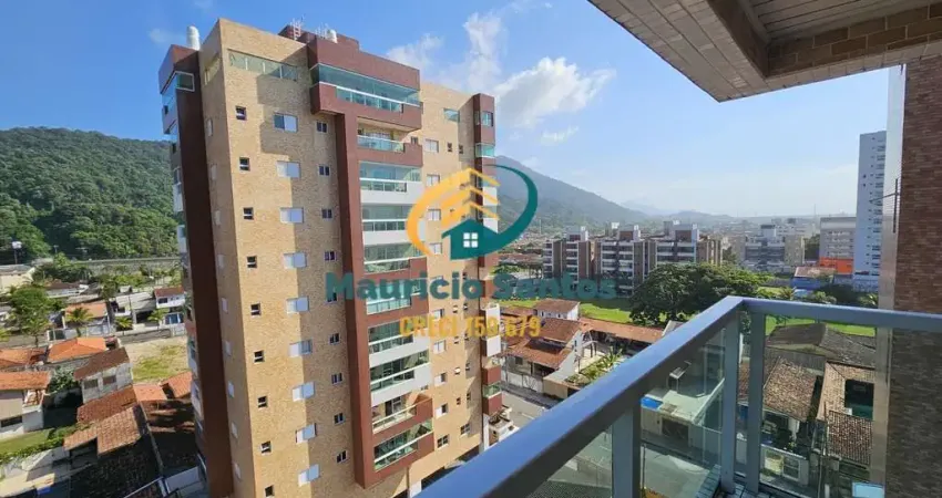 Apartamento em mongaguá, bairro vila são paulo, bem na entrada da cidade, residencial frente ao mar, 2 dormitórios sendo 1 suíte com lazer.