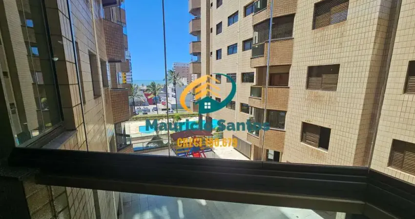 Apartamento em mongaguá, bairro jardim marina, mobiliado, 3 dormitórios sendo 1 suíte, residencial com lazer de clube a uma quadra da praia!