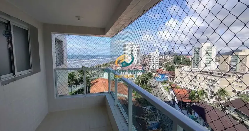 Apartamento em mongaguá, bairro vila atlântica, mobiliado com 2 dormitórios sendo 1 suíte, vista para o mar, residencial com lazer, piscinas frente ao mar.