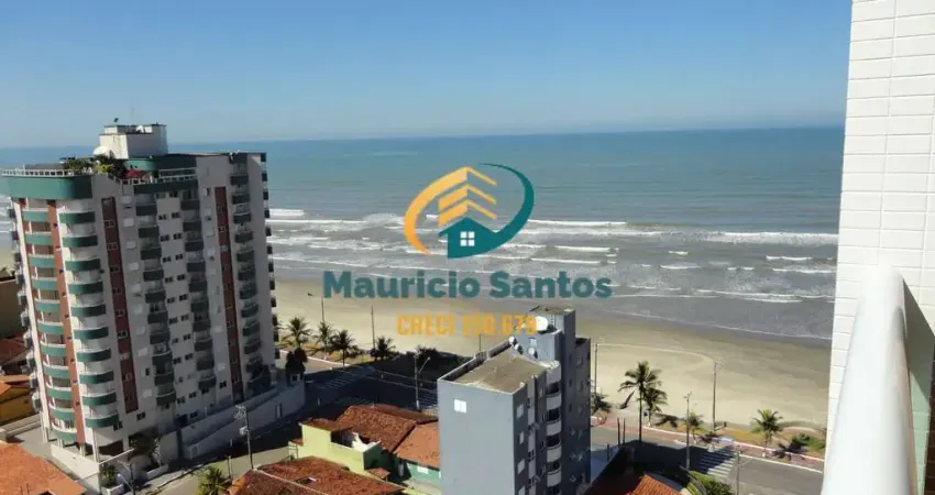 Apartamento em mongaguá, bairro vera cruz, 2 dormitórios sendo 1 suíte, terraço gourmet com vista para o mar, 2 vagas garagem, residencial frente ao mar e com lazer completo de alto padrão