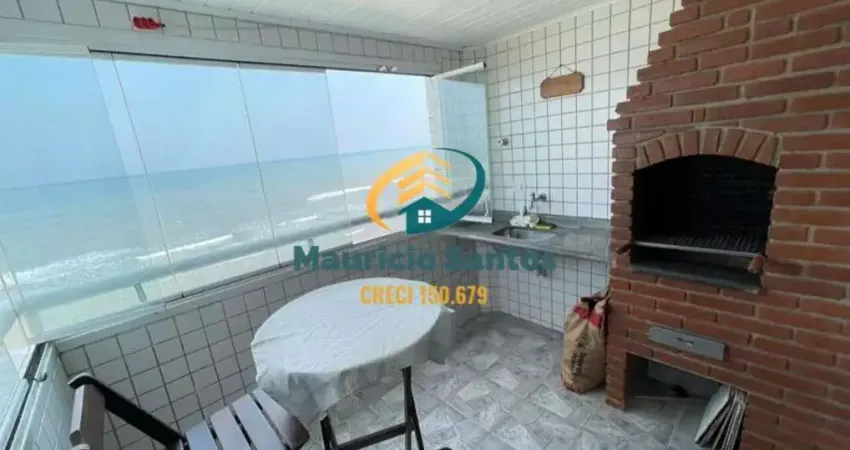 Apartamento em mongaguá, bairro vera cruz, @ dormitórios sendo 1 suíte, sacada com churrasqueira com vista permanente para o mar!! visite!!