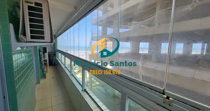 Apartamento em praia grande, bairro jardim real, mobiliado, 2 dormitórios sendo 1 suíte, ampla sacada com churrasqueira, residencial frente ao mar com piscina.