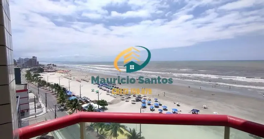 Apartamento em mongaguá, centro, vista permanente para o mar, 3 dormitórios sendo 1 suíte, residencial com salão de jogos, espaço grill