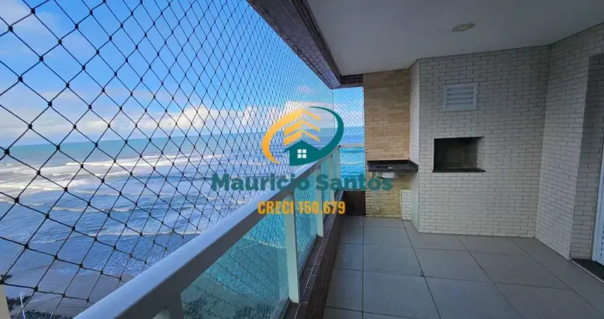 Apartamento em mongaguá, bairro centro, excelente padrão, 2 dormitórios sendo 1 suíte com vista para o mar, residencial com lazer de frente para o mar...