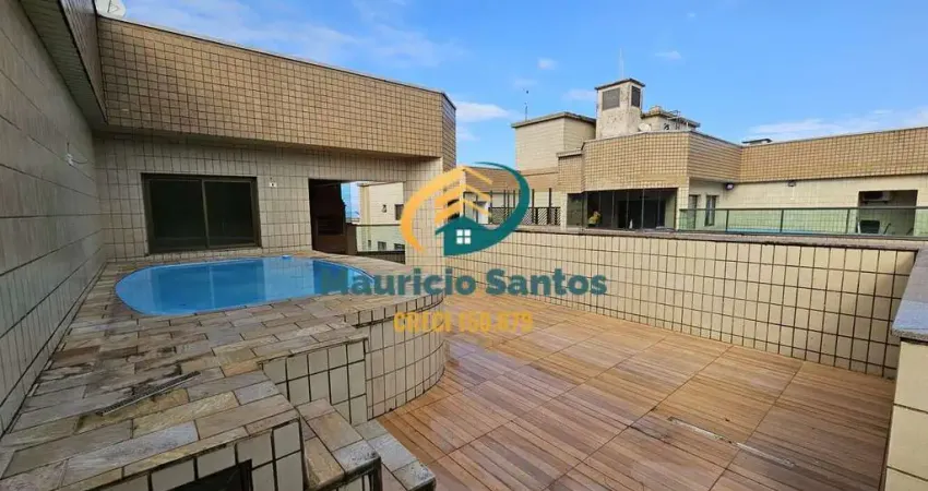 Cobertura duplex em mongaguá, bairro jardim marina, 4 dormitórios sendo 1 suíte, piscina e espaço grill, residencial com excelente padrão e localização, lazer completo.