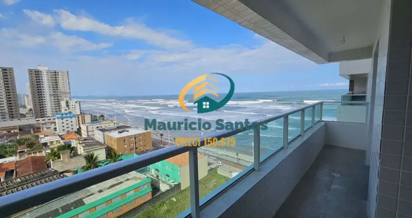 Apartamento em mongaguá, centro, novo e com 2 dormitórios sendo 1 suíte, sacada com vista para o mar, residencial com lazer completo e ótima localização!!