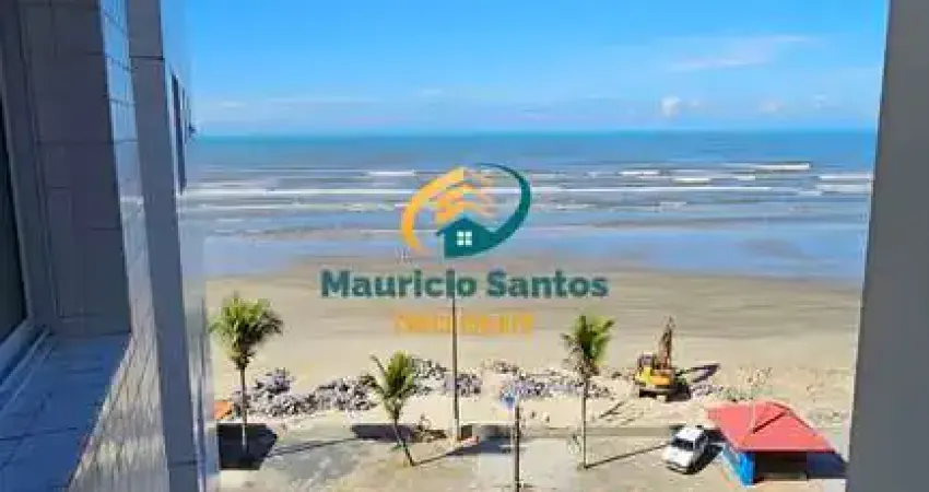 Apartamento em mongaguá, bairro vila atlântica, 2 dormitórios sendo 1 suíte, sacada vista mar, residencial com lazer completo frente ao mar!