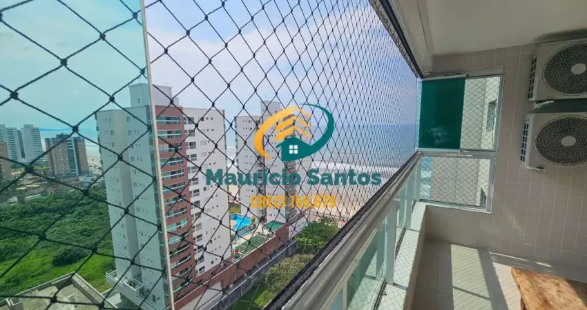 Apartamento em mongaguá, bairro vila são paulo, mobiliado, 2 dormitórios sendo 1 suíte, sacada gourmet com vista para o mar, lazer completo frente para o mar!!