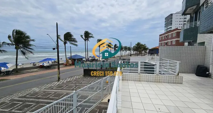 Apartamento em mongaguá, bairro vila atlântica, 1 suíte, lavabo, espaçosa sacada com vista permanente para o mar, residencial com monitoramento e espaço grill para o seu lazer!!