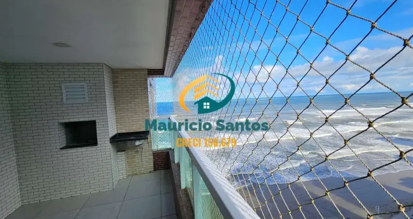 Apartamento em mongaguá, bairro centro, excelente padrão, 2 dormitórios sendo 1 suíte, residencial com lazer de frente para o mar...