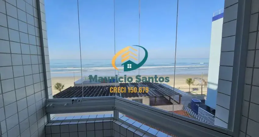 Apartamento em mongaguá, bairro vila são paulo, 2 dormitórios sendo 1 suíte, sacada com vista para o mar, região central!!