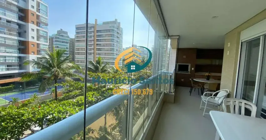 Apartamento alto padrão em bertioga, riviera de são lourenço, mobiliado e decorado, 4 dormitórios sendo 2 suítes, ampla sacada gourmet, residencial com lazer completo.