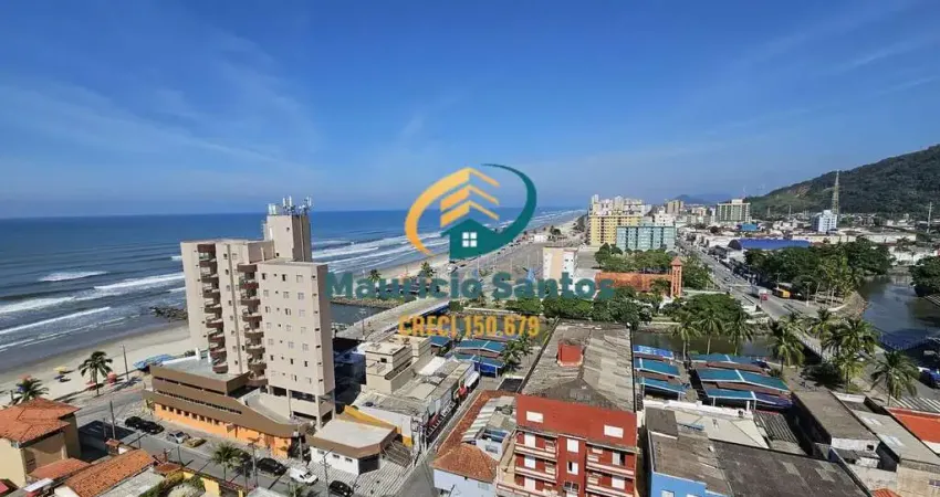 Apartamento em mongaguá, bairro centro, mobiliado, 1 suíte, 2 sacadas, despensa, 2 banheiros, excelente padrão e localização, residencial  com piscina na cobertura.