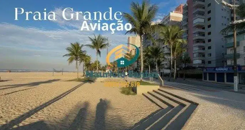 Apartamento em praia grande, bairro aviação, 1 dormitório e demais dependências, residencial localizado na quadra da praia, excelente localização!