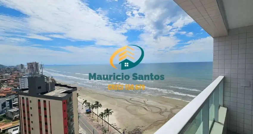 Apartamento novo em Mongaguá, bairro Jardim Praia Grande, 2 dormitórios sendo 1 suíte, piso laminado, sacada gourmet vista mar, Residencial com lazer, piscinas frente ao mar!