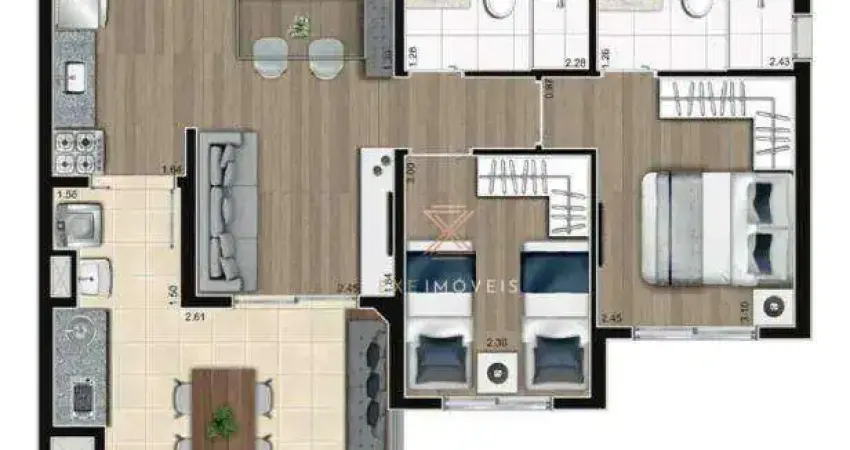 Apartamento com 2 dormitórios à venda, 56 m² por R$ 580.000,00 - Vila Maria - São Paulo/SP