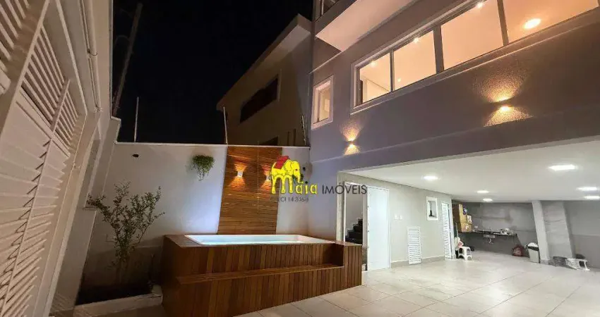 Sobrado com 3 suítes, 200 m² - venda por r$ 1.600.000 ou aluguel por r$ 10.150/mês - parque são domingos - são paulo/sp