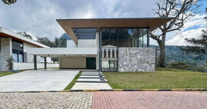 Casa à venda, 525 m² por r$ 5.700.000,00 - quebra frascos - teresópolis/rj