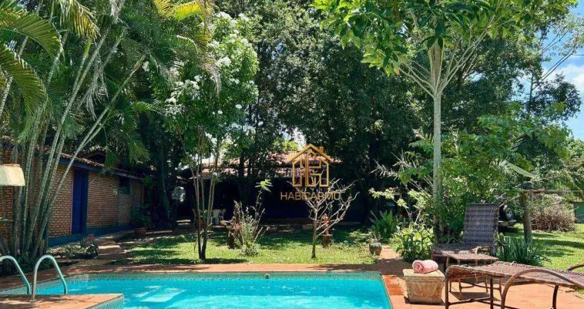 Rancho com 10 dormitórios à venda, 3000 m² por r$ 1.470.000 - riviera grandes lagos - santa clara d'oeste/sp