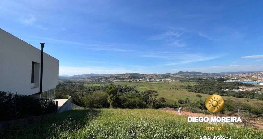 Terreno à venda em condomínio fechado de Atibaia com linda vista panorâmica