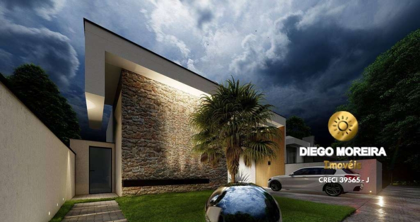 Casa à venda em condomínio  com 3 suítes e piscina