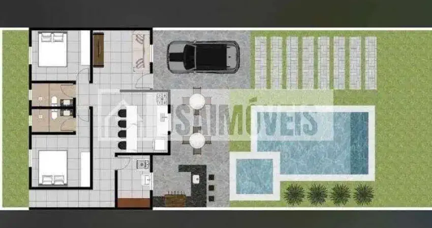 Casa com 2 quartos à venda no Centro, Dumont