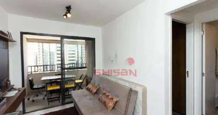 Apartamento em andar alto com 31m² próximo do Metro Eucaliptos e Moema