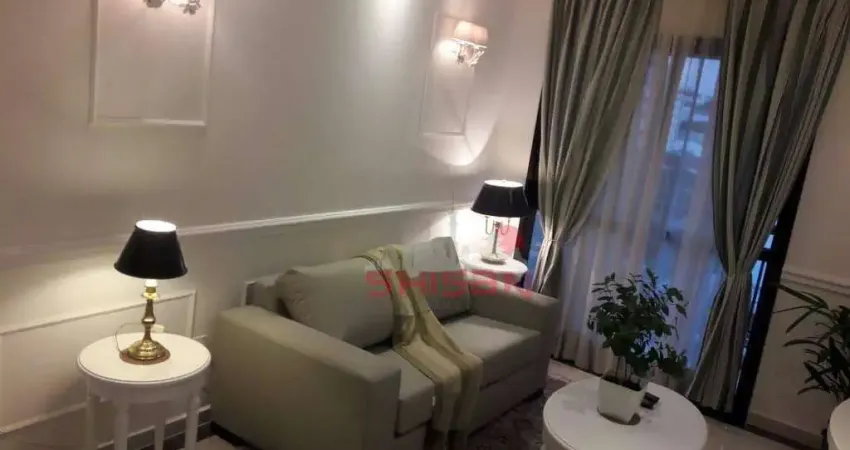 Flat de 34m² em Moema próximo o Shopping Ibirapuera andar médio decorado com moveis de alto luxo