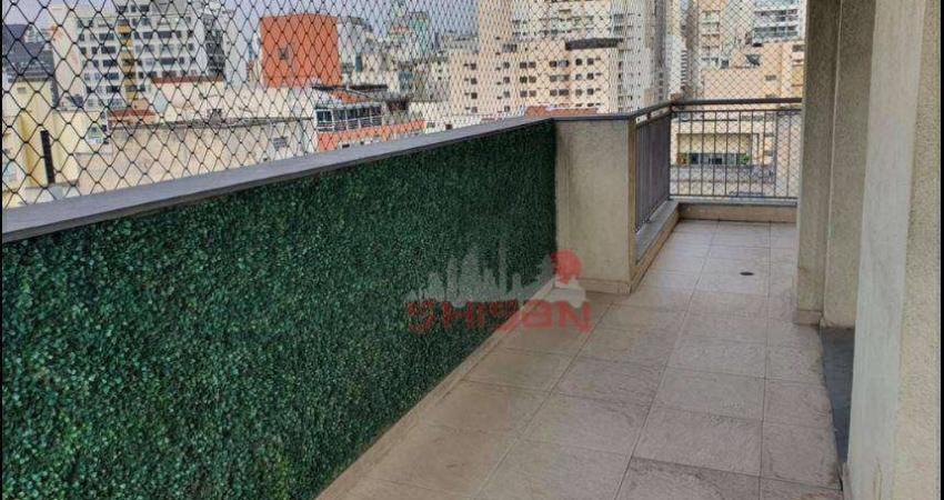 Apartamento com 2 dormitórios para alugar, 70 m² por R$ 5.560/mês - Consolação - São Paulo/SP