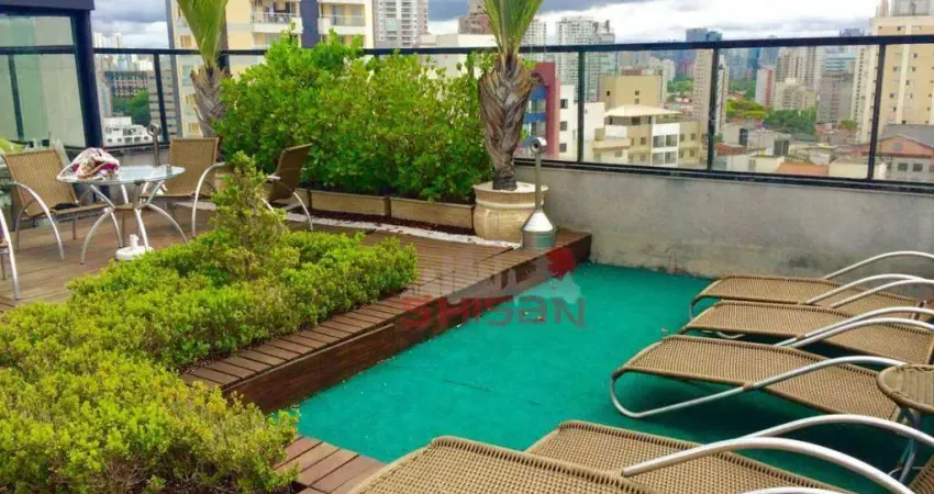 Apartamento com 1 dormitório para alugar, 50 m² por R$ 6.250/mês - Vila Olímpia - São Paulo/SP