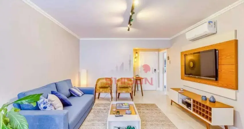 Apartamento mobiliado com 2 dormitórios para alugar, 52 m² Moema