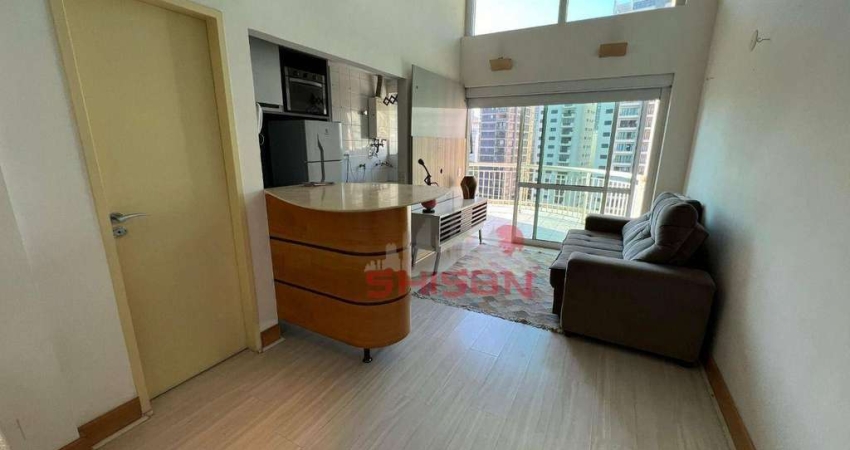 Apartamento Duplex Mobiliado com 1 dormitório para alugar, 50 m² -  Moema