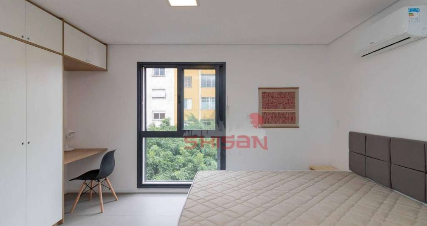 Apartamento com 1 dormitório à venda, 27 m² por R$ 390.000 - Higienópolis - São Paulo/SP